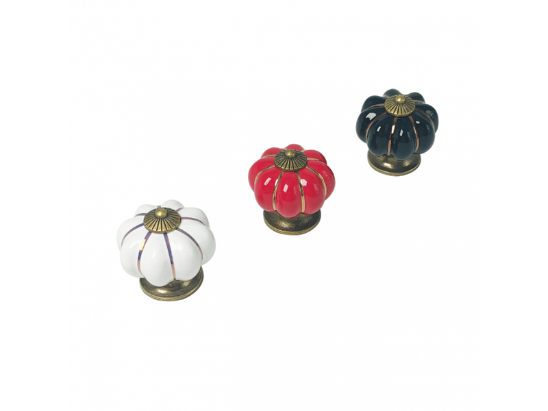  Poignée de porte coulissante - poignée pour meuble - alliage de zinc - 8 pièces - 4*4cm - noir  - Conforama E