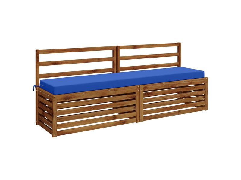 Lot de 2 coussins de banc, coussins d'assise soest 100 % polyester bleu royal cf57144  - Conforama C