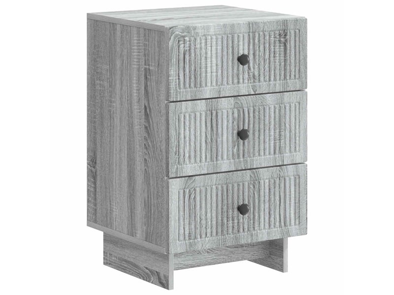  Table de chevet - cabinet de chevet - table de nuit avec tiroir sonoma gris 43 x 41 x 66,5 cm  - Conforama A