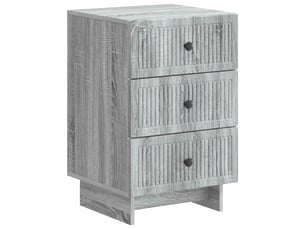 Table de chevet - cabinet de chevet - table de nuit avec tiroir sonoma gris 43 x 41 x 66,5 cm