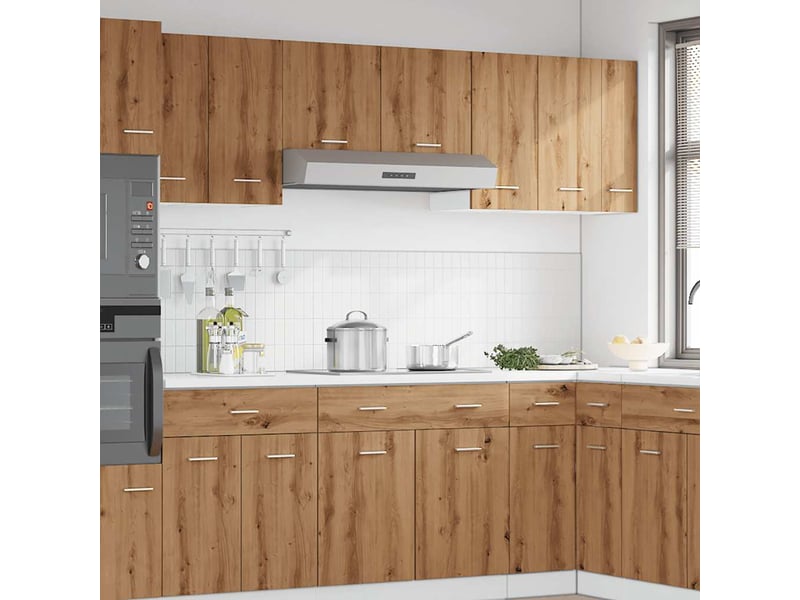 Meuble de rangement, armoire suspendue chêne artisanal 30x31x60cm bois d'ingénierie - Conforama C