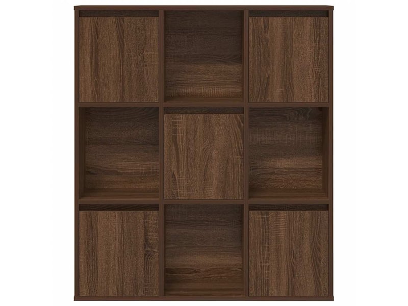  Bibliothèque, étagère de rangement chêne marron 89x24x101,5 cm bois d'ingénierie  - Conforama D