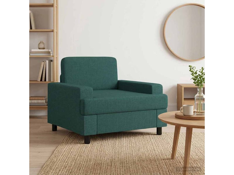  Vidaxl fauteuil vert foncé tissu  - Conforama B