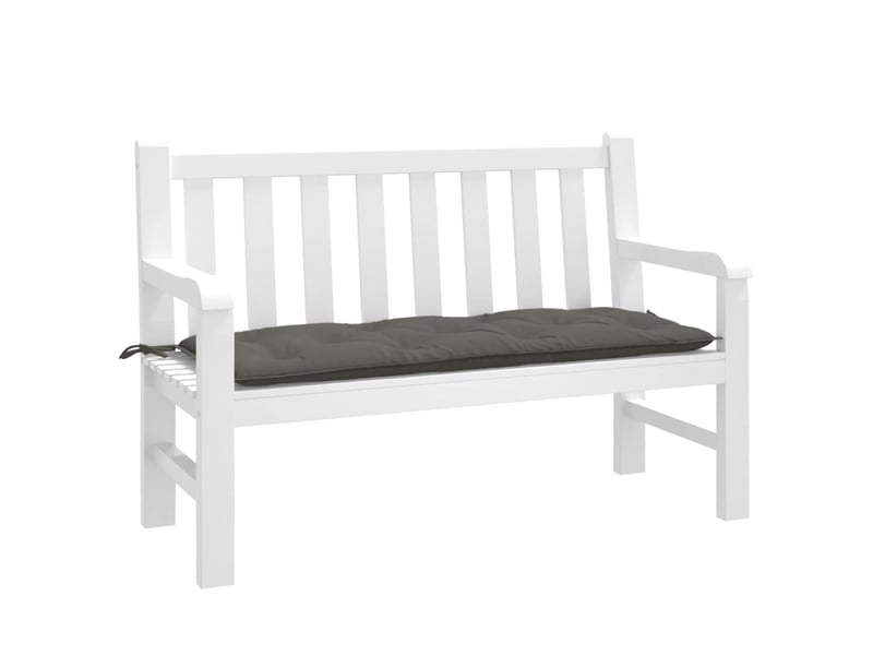  Coussin de banc de jardin, coussin d'assise gris foncé mélangé 120x50x7 cm tissu cf52738  - Conforama B