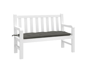 Coussin de banc de jardin, coussin d'assise gris foncé mélangé 120x50x7 cm tissu cf52738