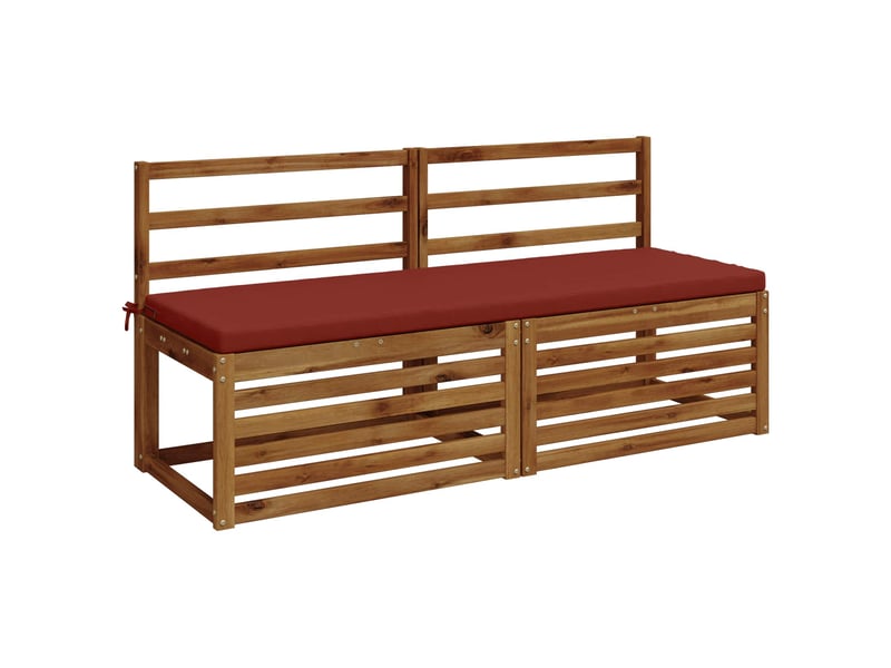  Coussin de banc, coussin d'assise, coussin de canapé soest 100 % polyester rouge 140 x 50 x 5 cm cf53505  - Conforama C