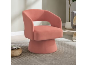 Fauteuil fixe  <strong></strong> Tissu rose