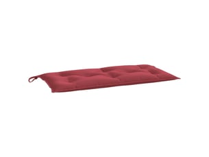 Coussin de banc de jardin, coussin d'assise rouge bordeaux 100x50x7 cm cf52808