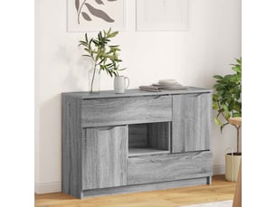 Buffet - bahut - meuble de rangement gris sonoma 100 x 30 x 65,6 bois d'ingénierie