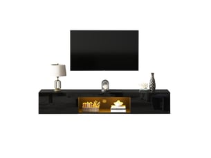 Meuble tv coloris noir 160 cm