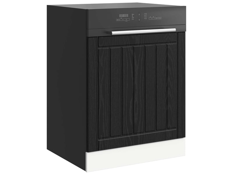  Panneau de lave-vaisselle chêne noir 60x1,5x57cm shl5855  - Conforama C