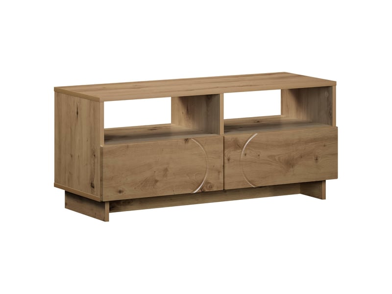  Meuble tv moderne, banc tv 90x34,5x40 cm chêne artisanal bois d'ingénierie shl76502  - Conforama A