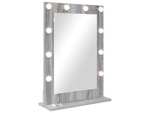 Miroir rectangulaire à fixer coloris gris <strong></strong>  <strong></strong> - 50 cm x 70 cm