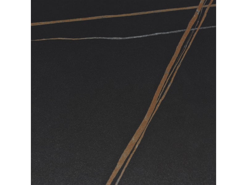  Icare - ensemble n°3: table bistrot 70x70cm en céramique marbré noir  - Conforama E