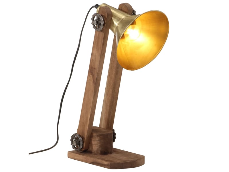  Lampe de bureau 25 w laiton antique 23x13x52 cm e27  - Conforama B