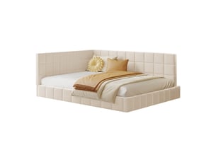 Lit 2 places 140x200 cm PHOEBE CAT   coloris beige