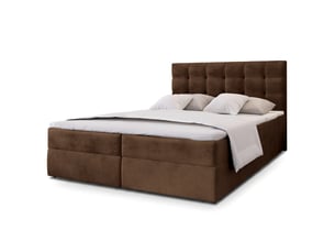 Lit avec rangement 180x200 cm <strong>MASSENO</strong> <strong></strong> coloris marron