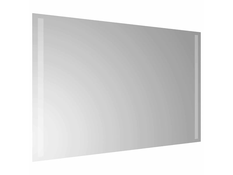 Miroir de salle de bain, miroir de toilette led transparent 80 x 50 cm verre trempé cf62615 - Conforama D