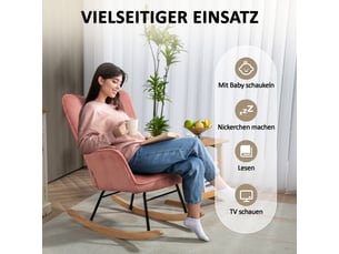 Fauteuil fixe <strong></strong> Coton / Polyester rose