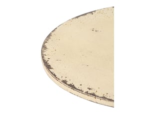 Table de jardin ronde naïs 78cm blanc cassé