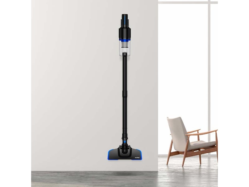 Vortex - aspirateur balai 2en1 filaire - 400w - filtre hepa - poignée ergonomique - cordon 5m - noir RL18 - Conforama D
