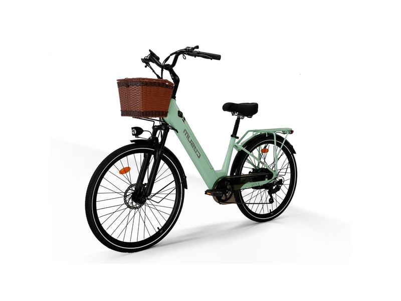  Vélo électrique de ville cysum x-city, 250 w, batterie 48 v 10.4 ah, vert X-City - Conforama E