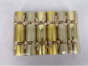 Lot de 6 crackers doré dégradé