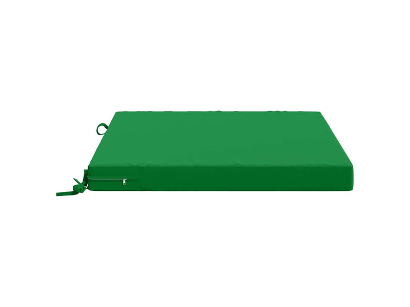  Lot de 4 coussins de siège, coussins d'assise soest 100 % polyester vert cf60615  - Conforama D