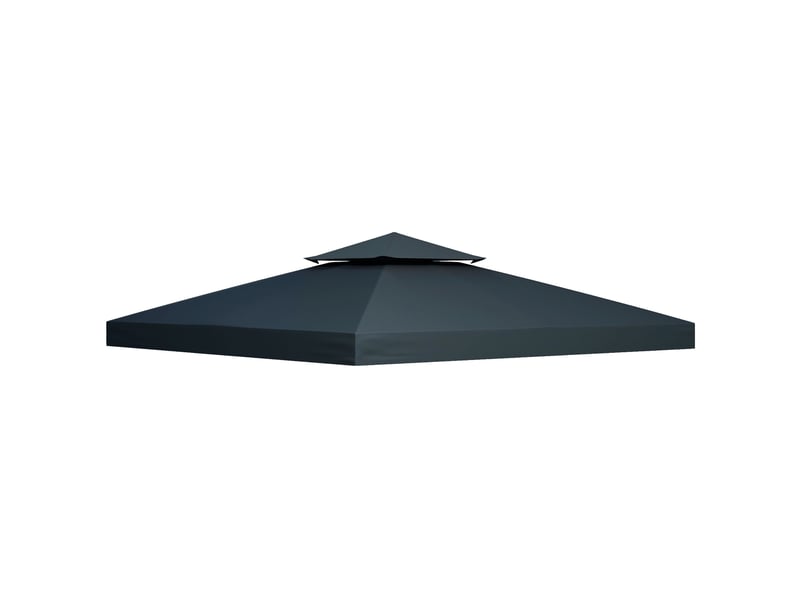  Toit de remplacement pour pavillon 3x3 m - polyester 180 gm² - déperlant - protection uv - 8 œillets 300x300x18cm - Conforama A