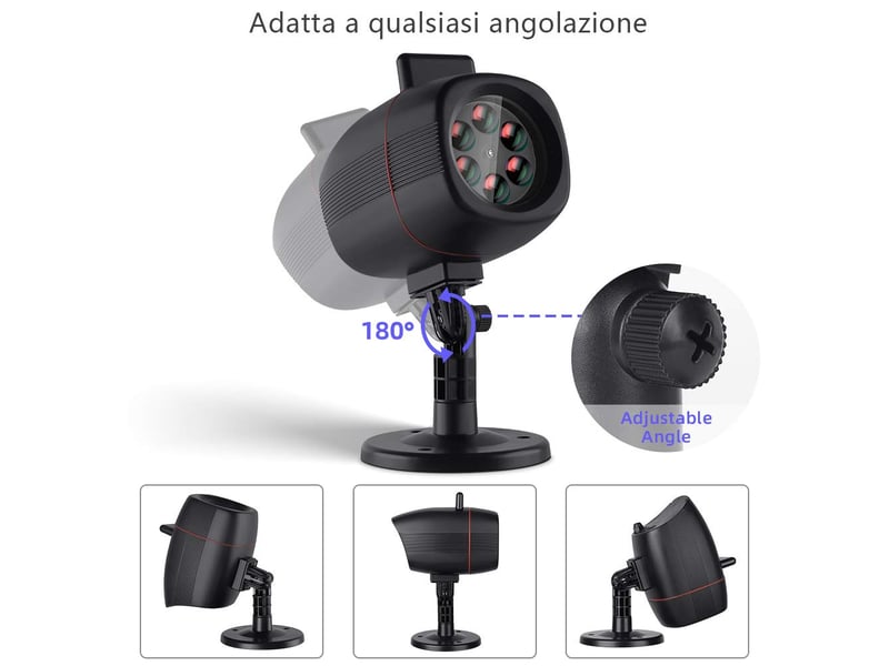 Projecteur de noël extérieur 16 motifs – 120° réglable - Conforama B