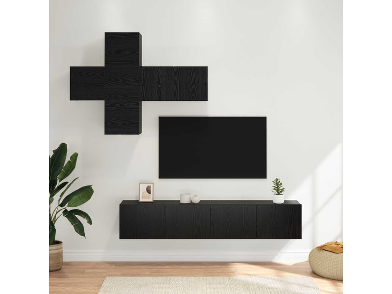  Ensemble meuble tv - banc tv - meuble de rangement 3 pcs bois d'ingénierie  - Conforama B