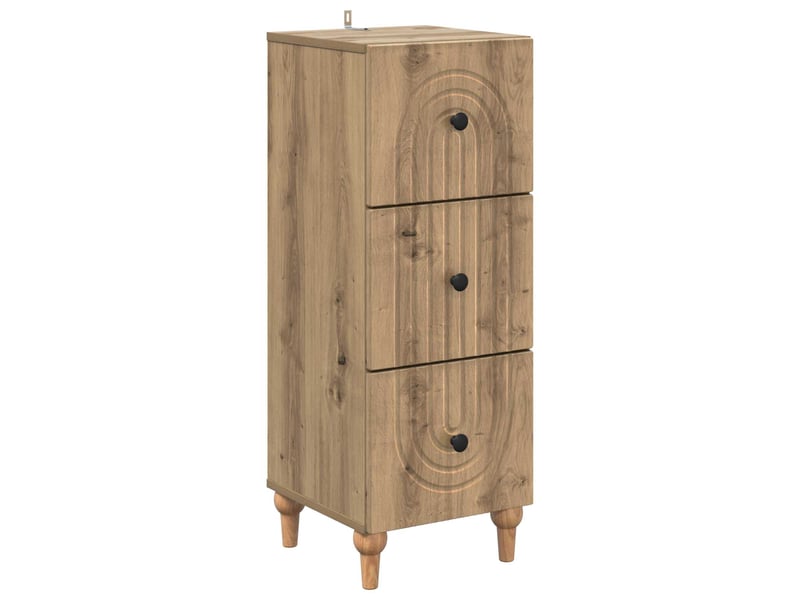 Armoire de rangement bureau, armoire à tiroirs 33 x 34.5 x 90 cm bois d'ingénierie shl7465  - Conforama A