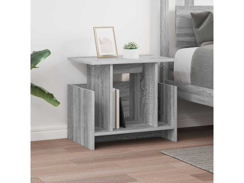  Meuble tv - banc tv - meuble de rangement 2 pcs gris sonoma bois d'ingénierie  - Conforama E