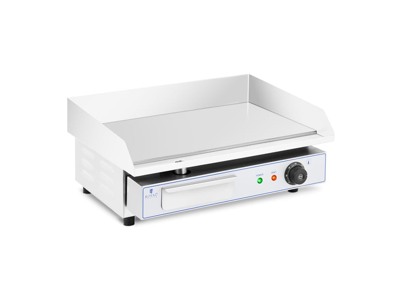  Plancha électrique professionnelle en inox pour restaurant de table 1 feu 55 x 40 cm (3 000 watts, 550 x 400 mm, lisse) 14_0004070  - Conforama A