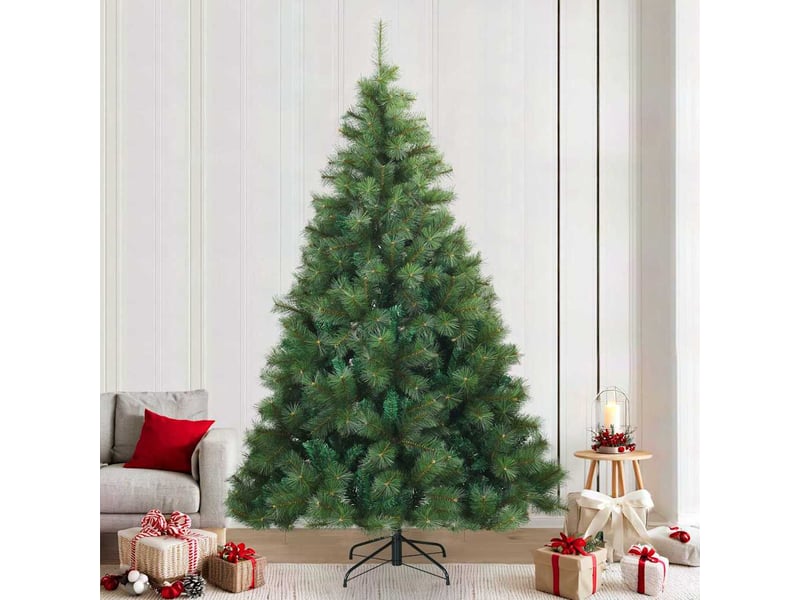  Sapin de noël, arbre de noël artificiel à branches articulées vert 240 cm cf61103  - Conforama B