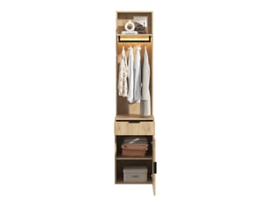 Armoire WELLTIN coloris bois clair largeur 45 cm
