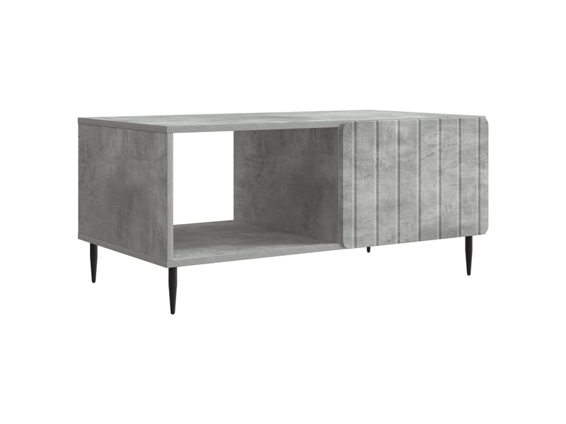  Table basse - table de salon - table à thé gris béton 90 x 50 x 40 cm bois d'ingénierie  - Conforama A