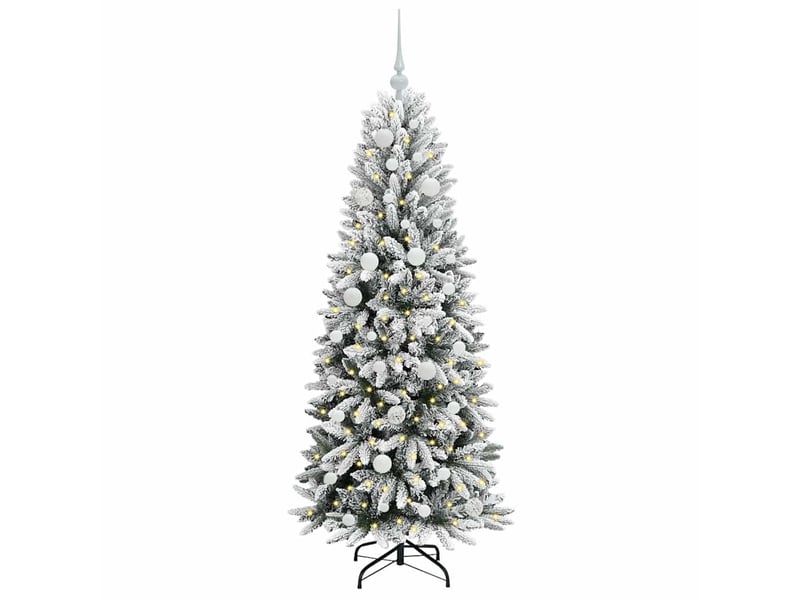  Sapin de noël - arbre de noël artificiel blanc 150 cm  - Conforama C