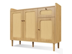 Buffet 3 porte(s)  1 tiroir(s) <strong>PANGIVO</strong> <strong>AB20817980A</strong> - 120 cm coloris bois clair 