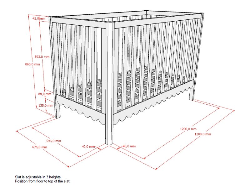 Ensemble chambre swingo lit bébé 60x120 + commode + plan à langer + armoire 2 portes clay SWCO0404 - Conforama E
