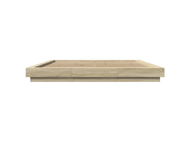 Lit double- lit adulte - cadre de lit avec lumières led sans matelas 200x200 cm - Conforama D