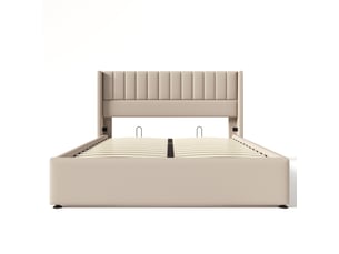 Lit avec rangement 160x200 cm PHOEBE CAT coloris beige