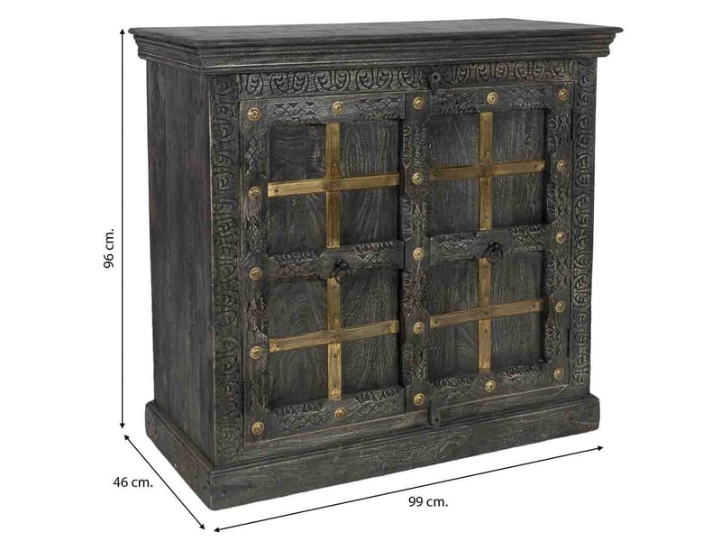  Buffet en bois 99 x 46 x 96h cm  - Conforama C