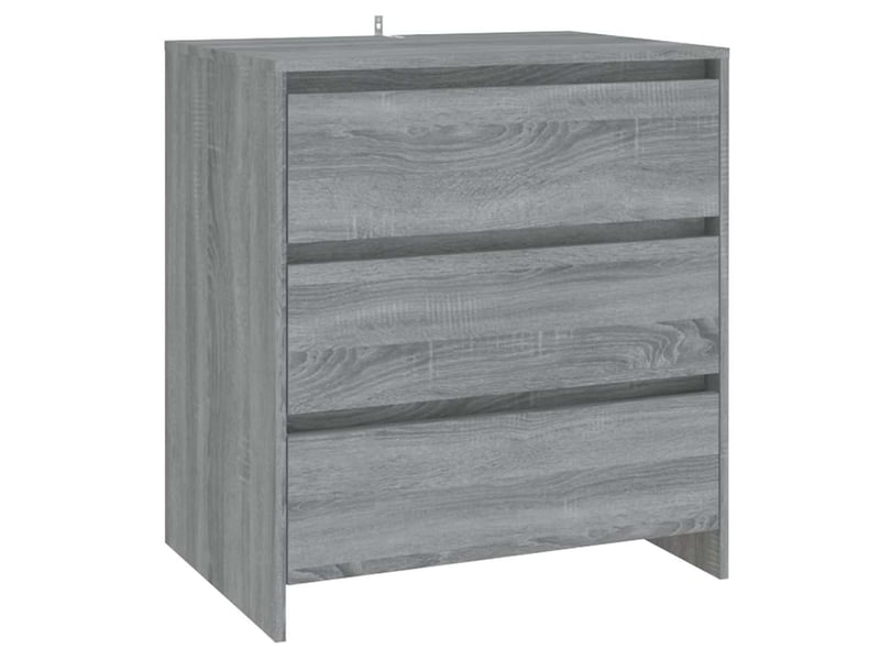  Buffets 3 pcs - bahut - meuble de rangement sonoma gris bois d'ingénierie  - Conforama D