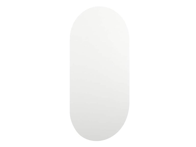  Miroir, miroir décoratif avec éclairage led 80x40 cm verre ovale cf62687  - Conforama D