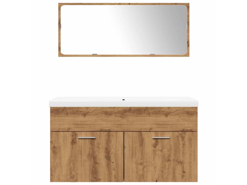  Ensemble de meubles salle de bain 3 pcs bois d'ingénierie cf63953  - Conforama D