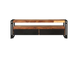 Meuble tv coloris marron 120 cm <strong></strong>  <strong></strong>