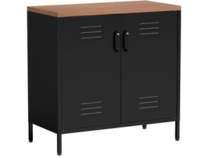 Buffet 2 porte(s)  0 tiroir(s) HAUSS SPOLE  - 80 cm coloris noir 