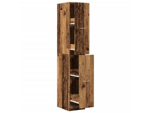 Meuble de rangement, armoire d'apothicaire vieux bois 30x41x174,5 cm bois ingénierie