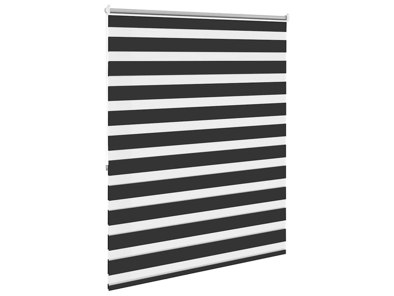  Store vénitien zébré, store de fenêtre 120,9 x 175 cm, largeur du tissu 116,7 cm, noir cf48221  - Conforama D